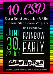 30.06.2018 - 10. CSD Cottbus - Rainbowparty mit DJ Scampi im Glad-House