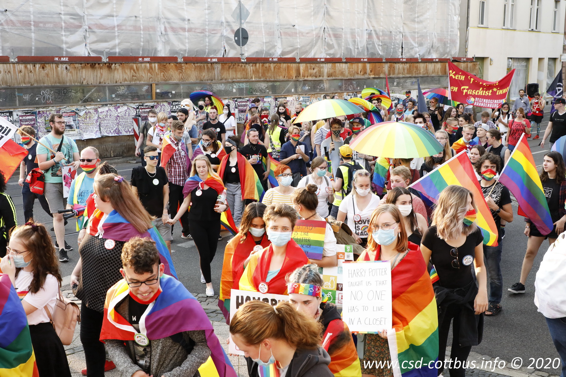 12.09.2020 - 12. CSD Cottbus & Niederlausitz unter dem Motto: "Mit uns müssen Sie rechnen."