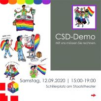 12.09.2020 - 12. CSD Cottbus & Niederlausitz unter dem Motto: "Mit uns müssen Sie rechnen."