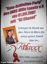 01.09.2007 - 1. "Rote-Schleifen-Party" des AIDS-Hilfe Lausitz e.V. im "Relaxxx"